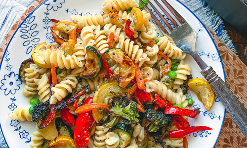 Italian Vegetarian Roasted Vegetable Fusilli